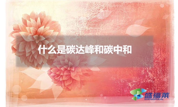 什么是碳达峰和碳中和