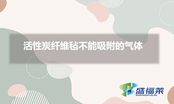 活性炭纤维毡不能吸附的气体